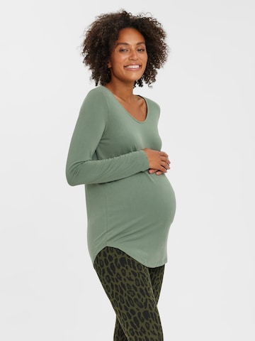 Vero Moda Maternity Shirt 'Filli' in Groen: voorkant