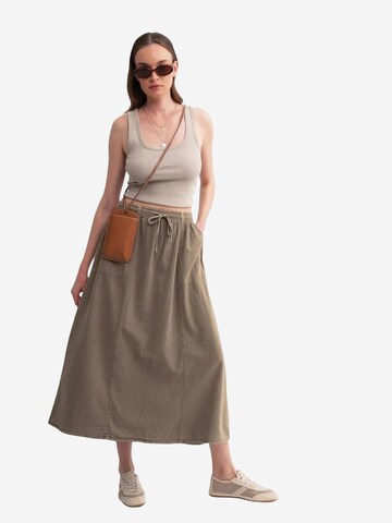 MixRay Skirt in Beige