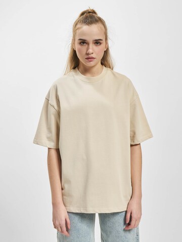 T-shirt DEF en beige : devant