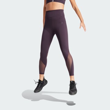 ADIDAS PERFORMANCE Skinny Fit Спортен панталон в лилав: отпред