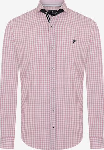 DENIM CULTURE - Ajuste regular Camisa 'Jonas' en rosa: frente