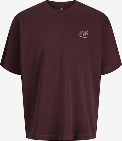 JACK & JONES T-Shirt en L en jaune clair / bordeaux, Vue avec produit