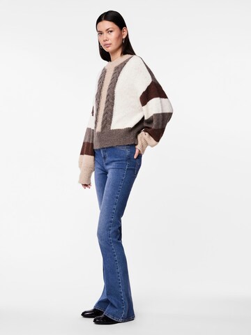 PIECES Sweater 'SOPA' in Brown