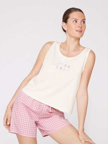 Tezenis Pajama Shirt in White