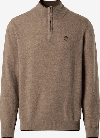 Pull-over North Sails en marron : devant