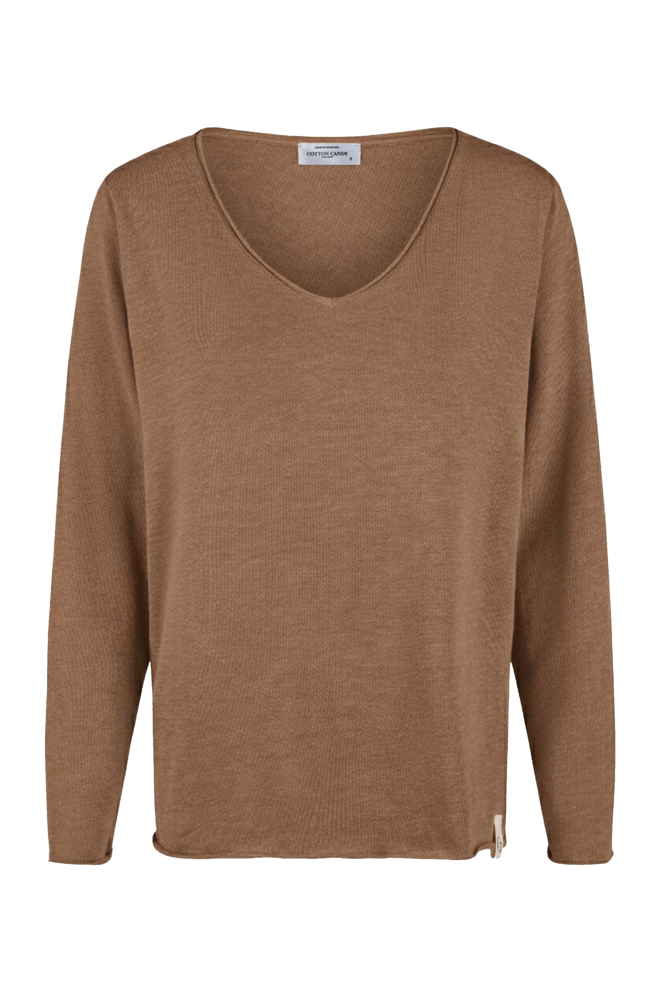 Cotton Candy Shirt in Bruin: voorkant