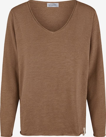 Cotton Candy Langarmshirt in Braun: Vorderseite