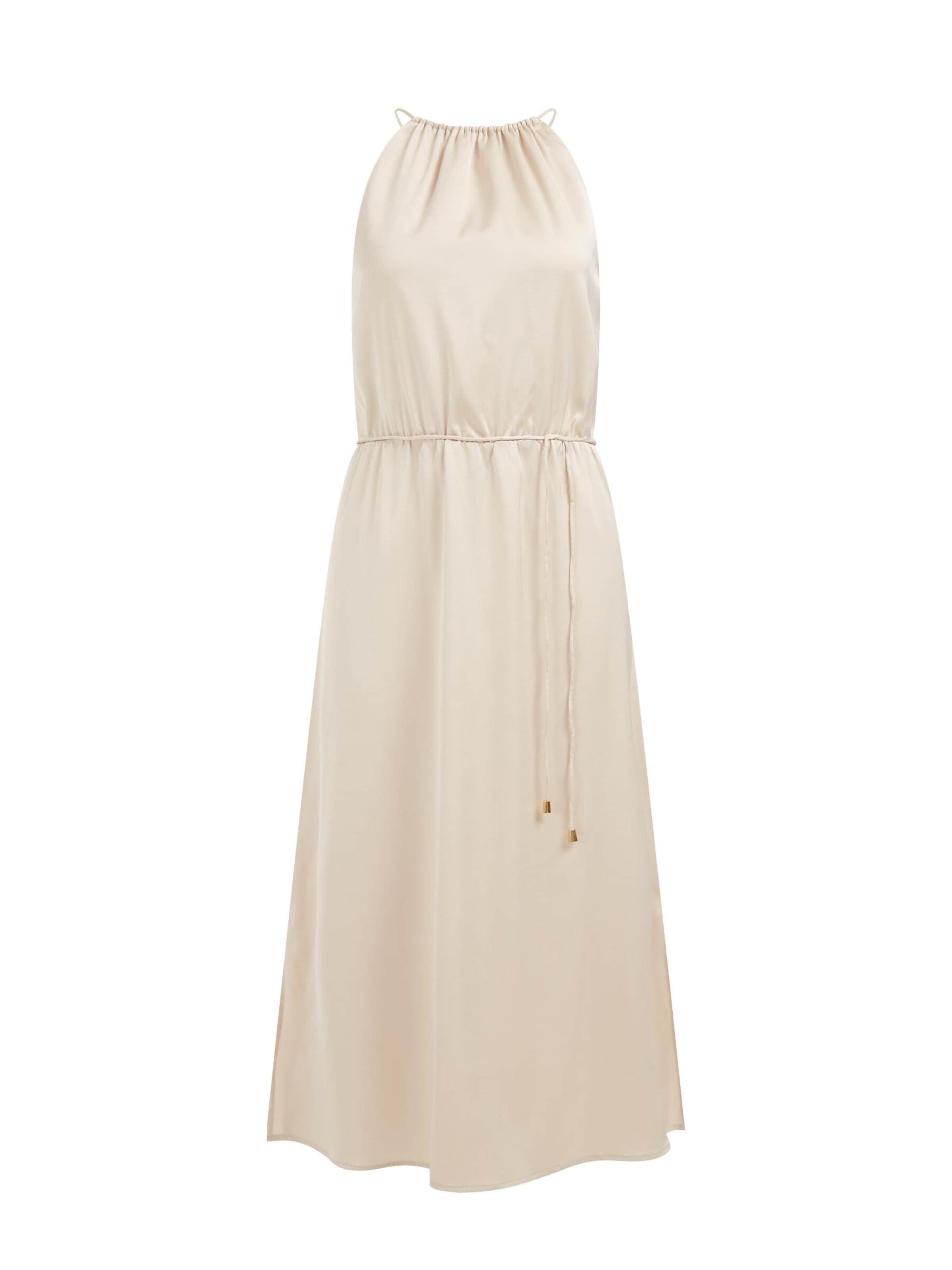 Rochie de la WE Fashion pe bej: față