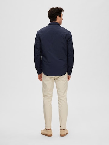 SELECTED HOMME Between-Season Jacket 'Hamish' in Blue