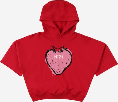 N°21 Sweatshirt in pink / rot / schwarz / weiß, Produktansicht