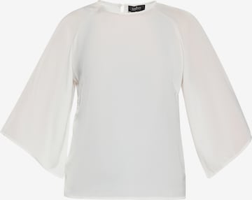 Camicia da donna di usha BLACK LABEL in bianco: frontale