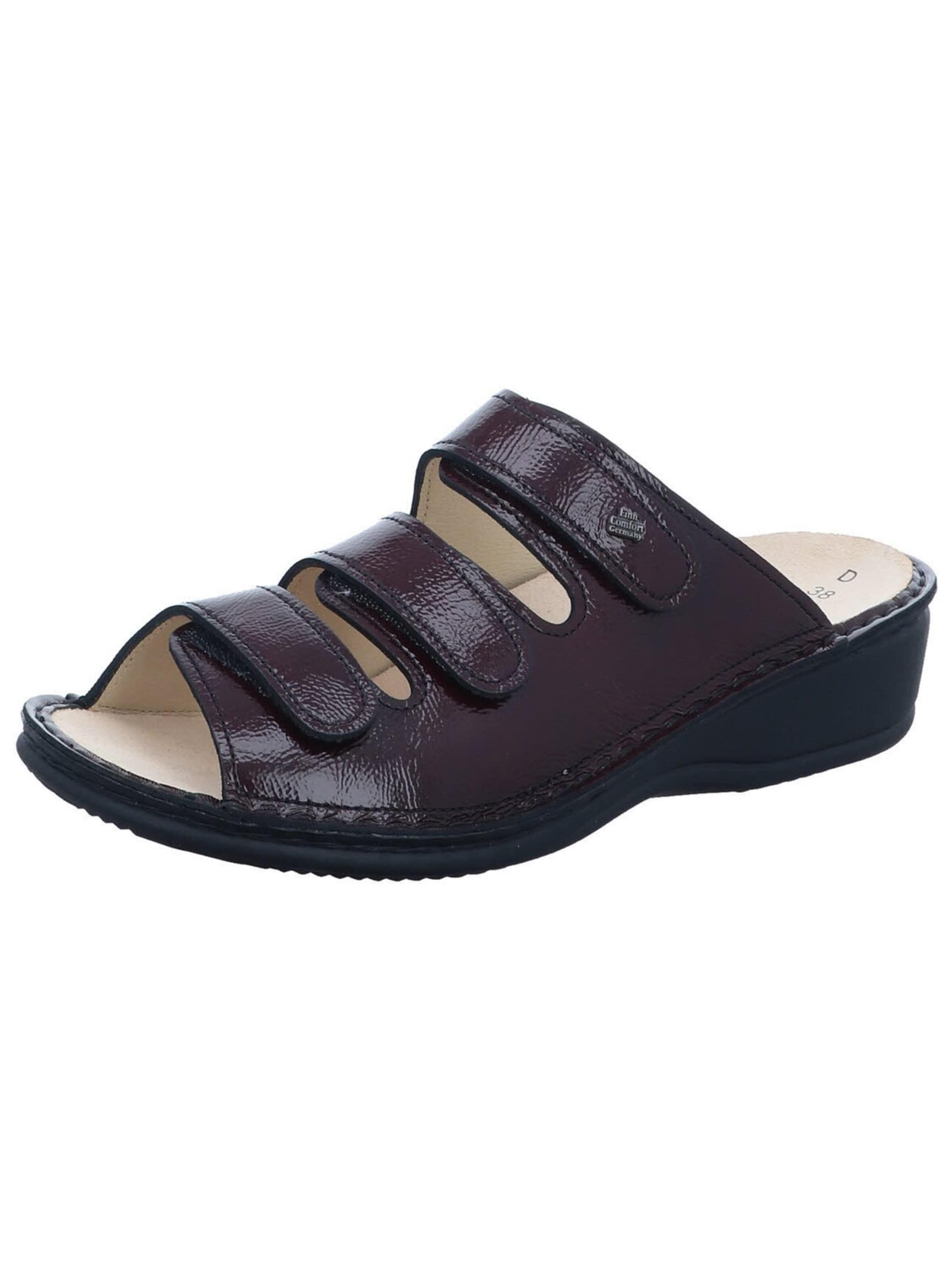 Mule 'Pantolette Damen 02501 022069 Lackleder in rot' Finn Comfort en rouge : devant
