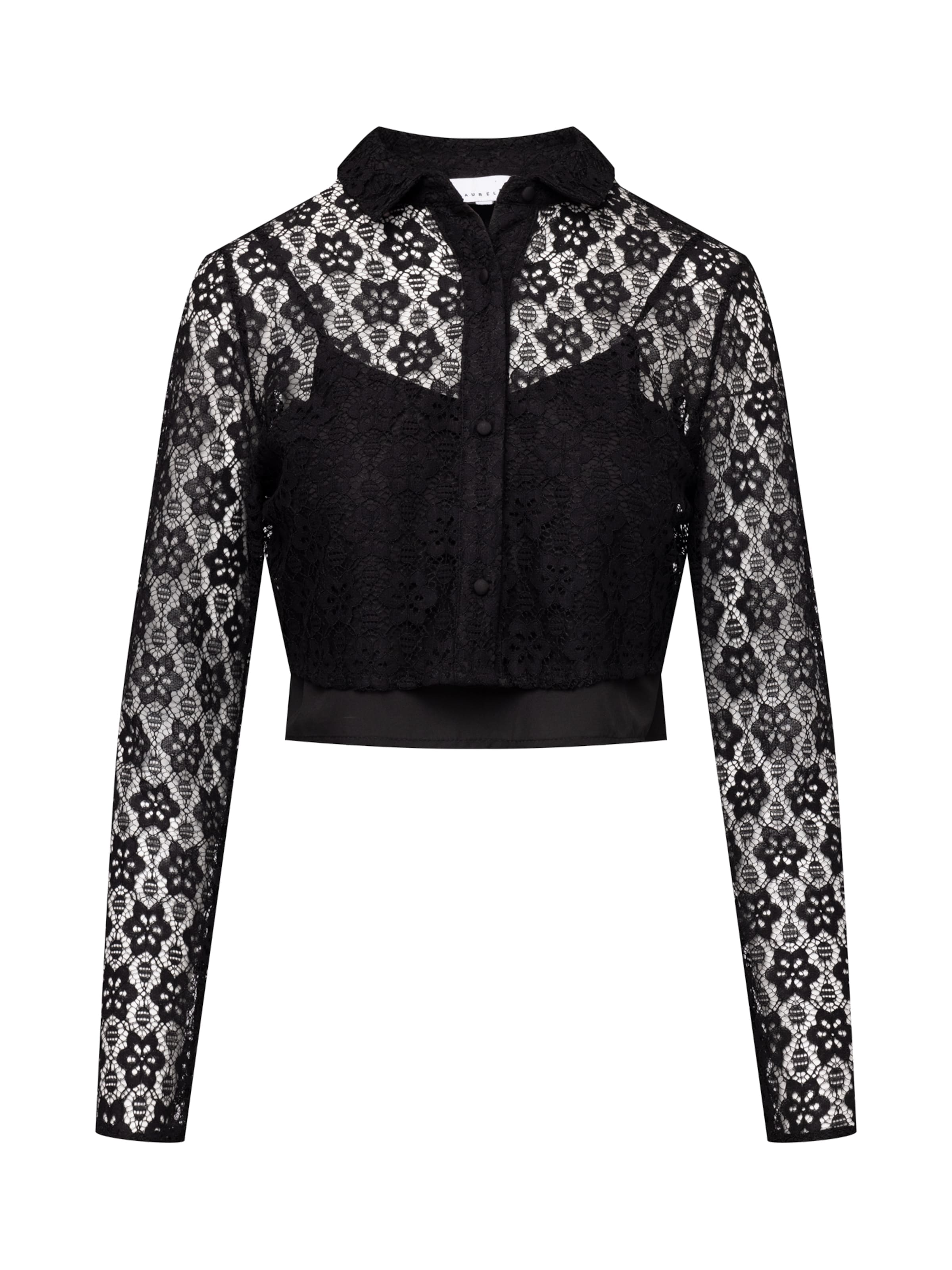 Laurella Pluus, värv must: eest vaates