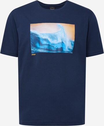 Maglia funzionale 'POSTCARD' di OAKLEY in blu: frontale