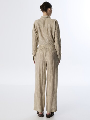 Twist Wide leg Trousers in Beige