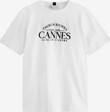 T-shirt Next en blanc : devant