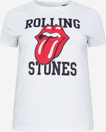 ONLY Carmakoma Shirt 'ROLLING' in White: front