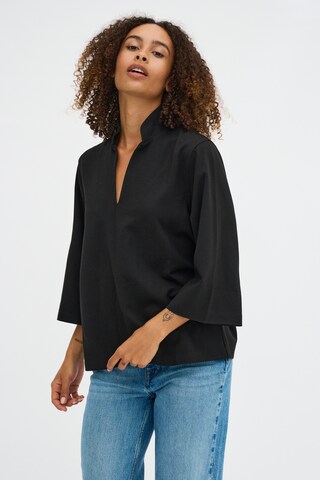 My Essential Wardrobe Bluse 'Lana' in Schwarz: Vorderseite