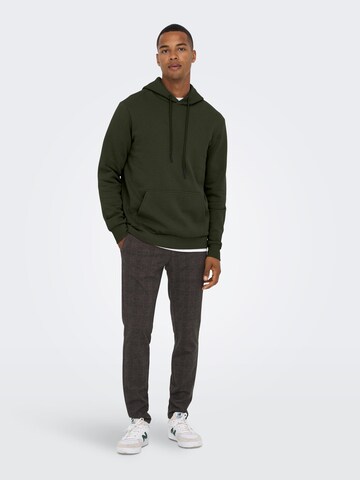 Only & Sons Regular Fit Sweatshirt 'Ceres' in Grün