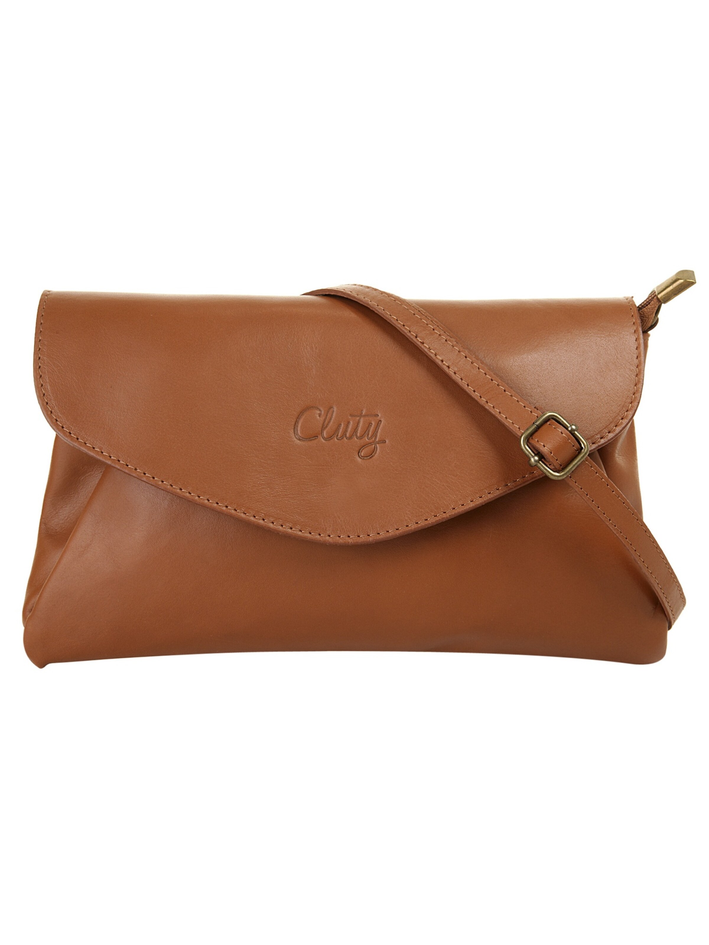 Cluty Clutch‌‌‌ in Braun: Vorderseite