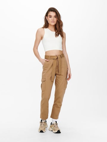 ONLY Regular Cargo Pants 'Darsy' in Brown