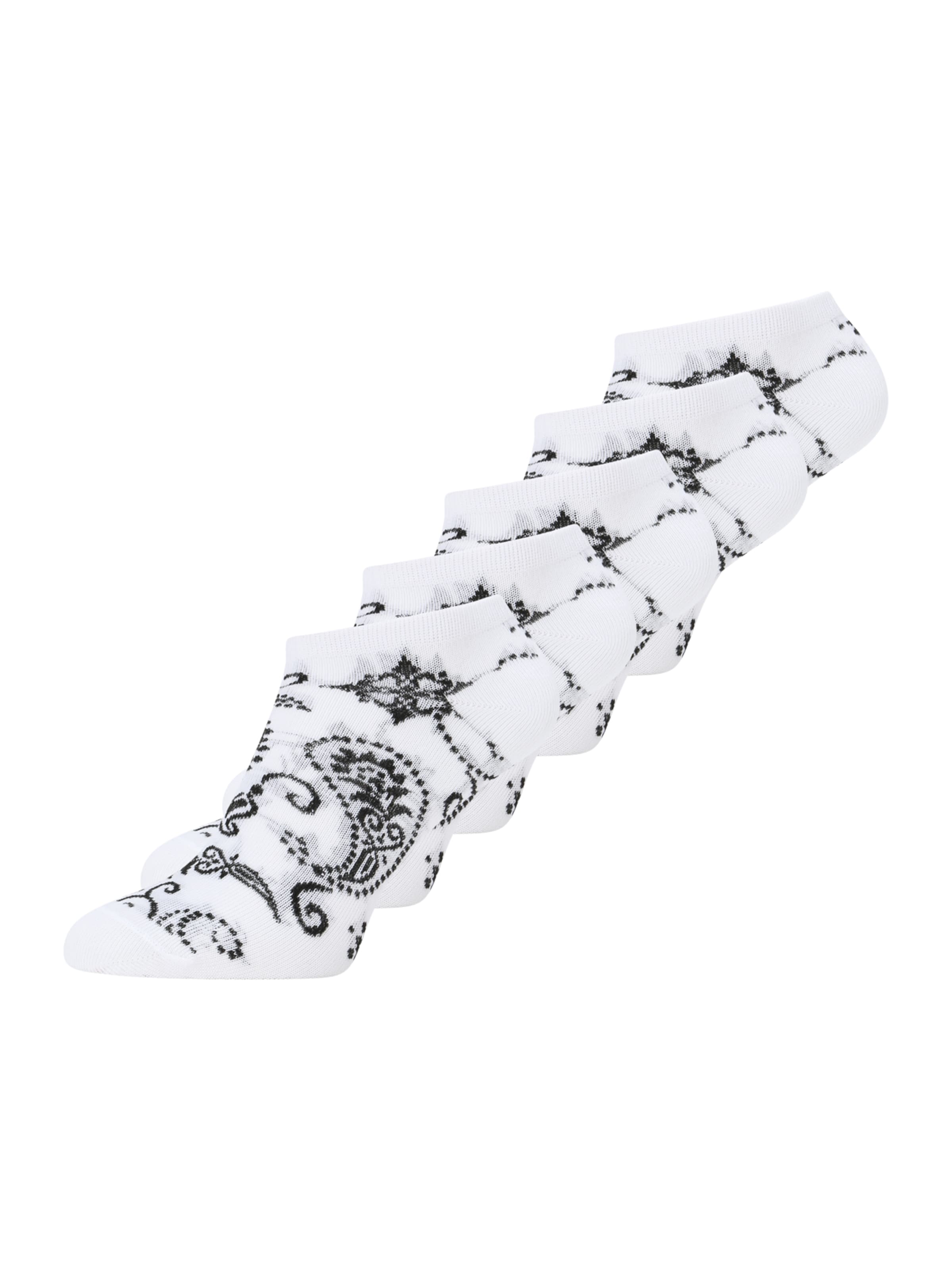 Urban ClassicsČarape 'Bandana' - bijela boja: prednji dio