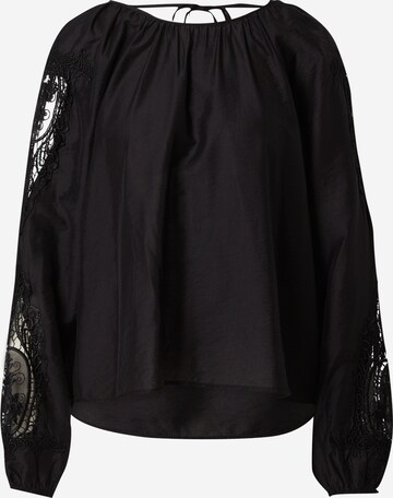 VILA ROUGE Blouse 'BRINNE' in Black: front