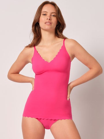 Skiny - regular Camiseta térmica 'Micro Lovers' en rosa: frente