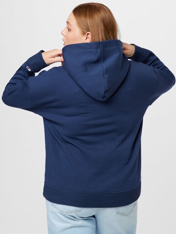 Tommy Jeans Curve Mikina – modrá