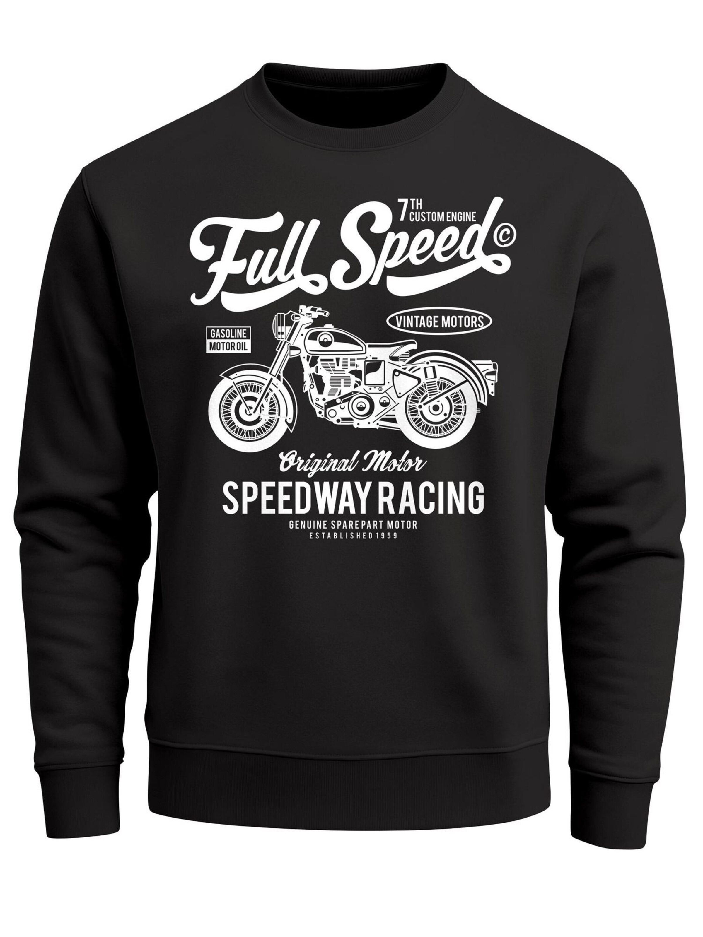Neverless Sweatshirt 'Full Speed' in Black: front