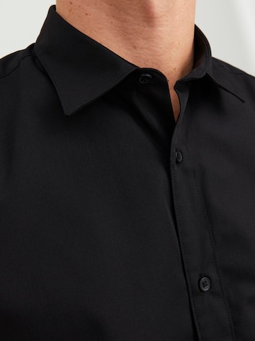 JACK & JONES Слим Рубашка 'JJJOE' в Черный