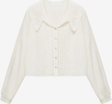 MANGO Bluse 'Beatrice' i hvid: forside