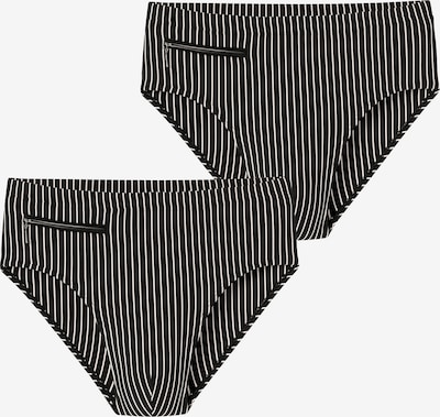 SCHIESSER Maillot de bain ' Ocean Swim ' en XXL en noir / blanc, Vue avec produit