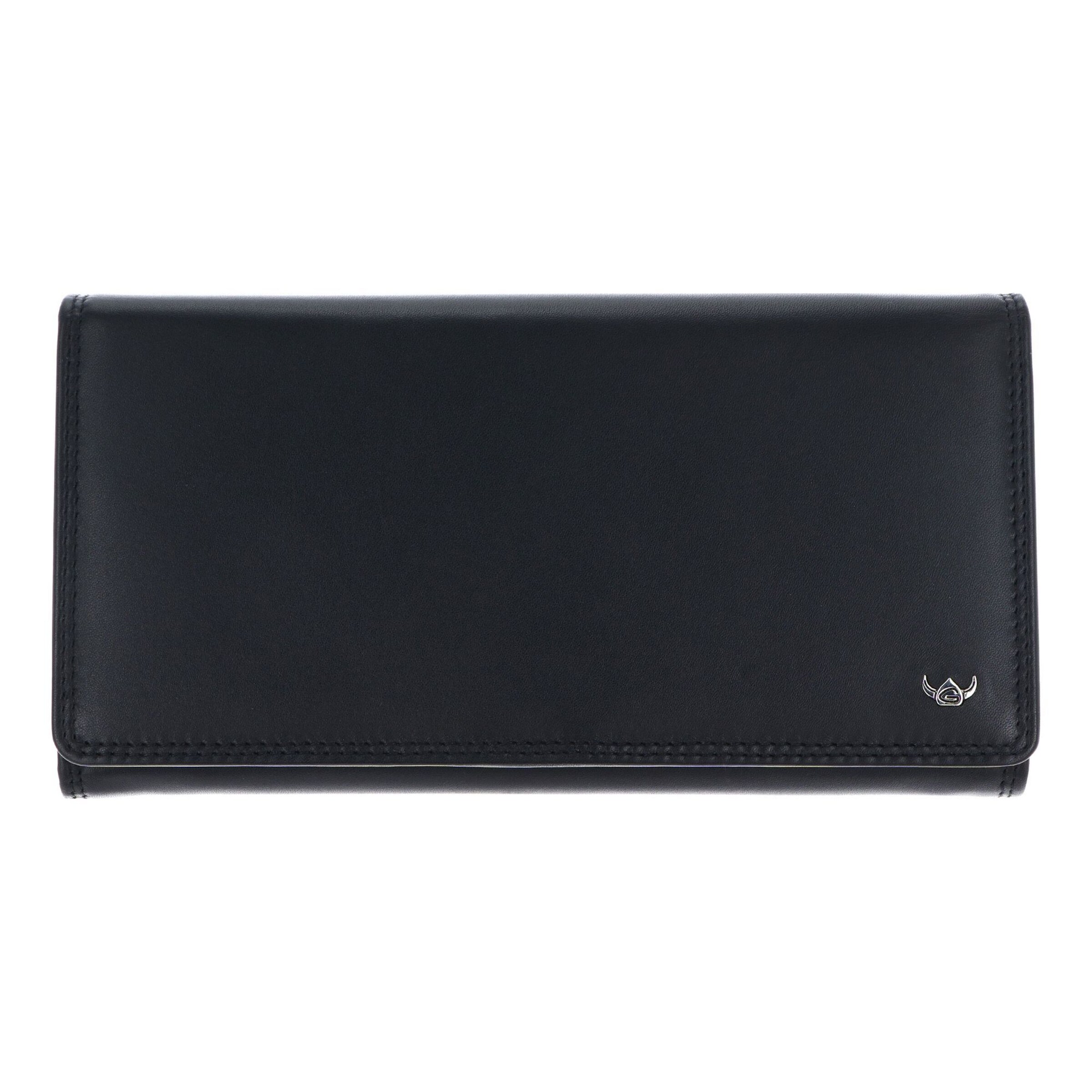 Porte-monnaies 'Polo ' GOLDEN HEAD en noir : devant