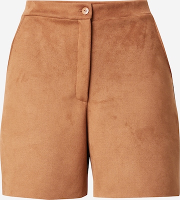 ABOUT YOU Regular Shorts 'Davinia' in Braun: Vorderseite