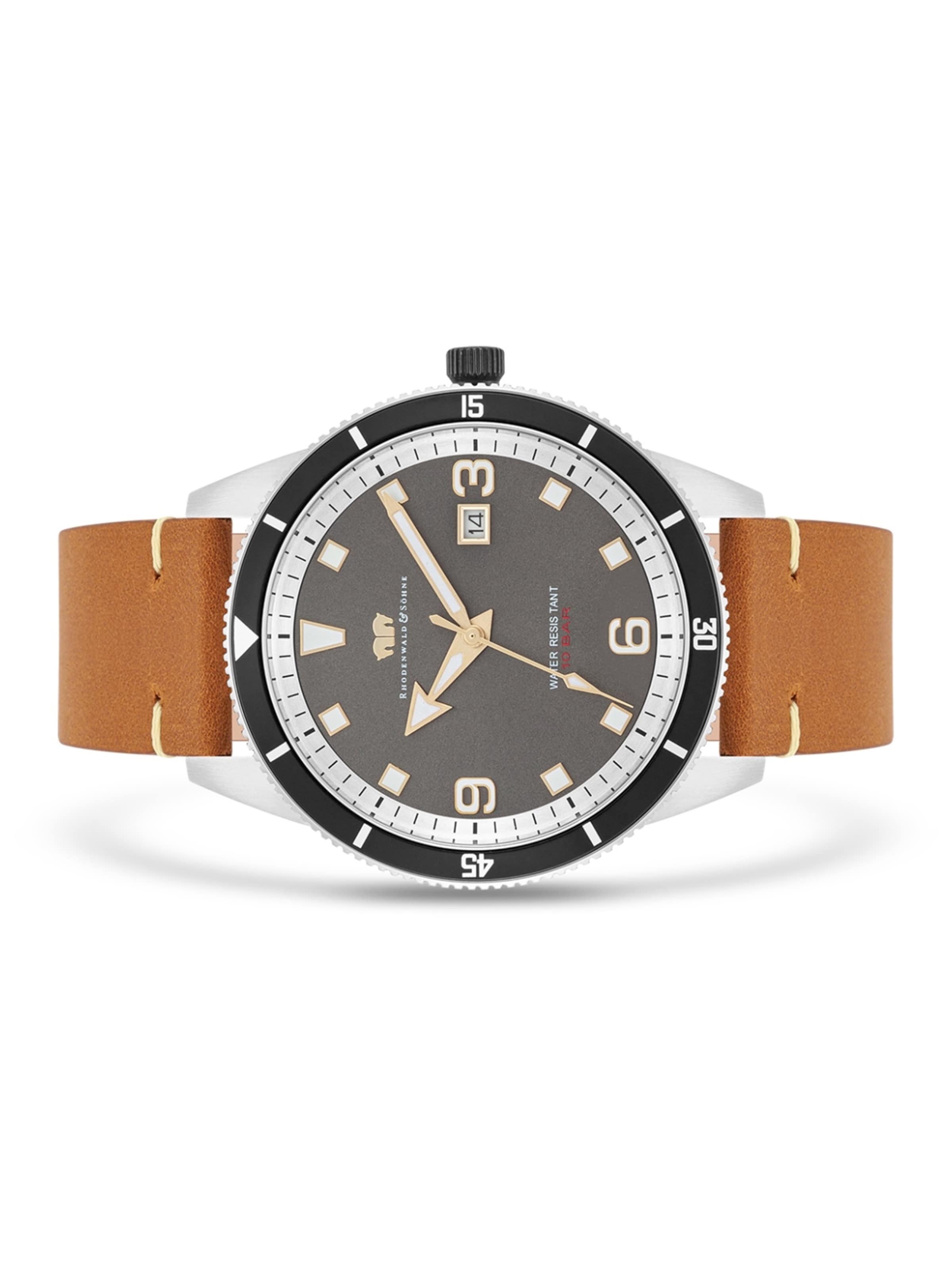 Rhodenwald & Söhne Analoog horloge in Bruin