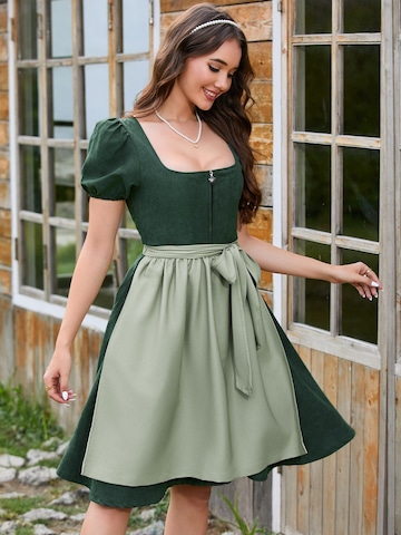 Yesfashion Dirndl in Green