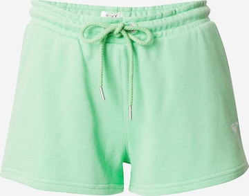 Regular Pantalon ROXY en vert : devant