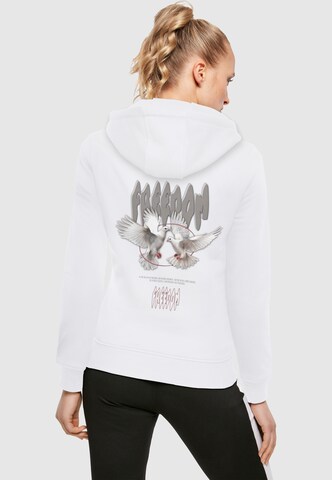 Felpa 'Birds Of Peace' di Merchcode in bianco: frontale