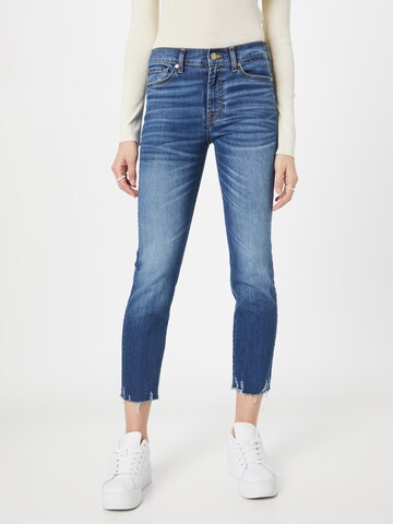 Coupe slim Jean 'ROXANNE' 7 for all mankind en bleu : devant