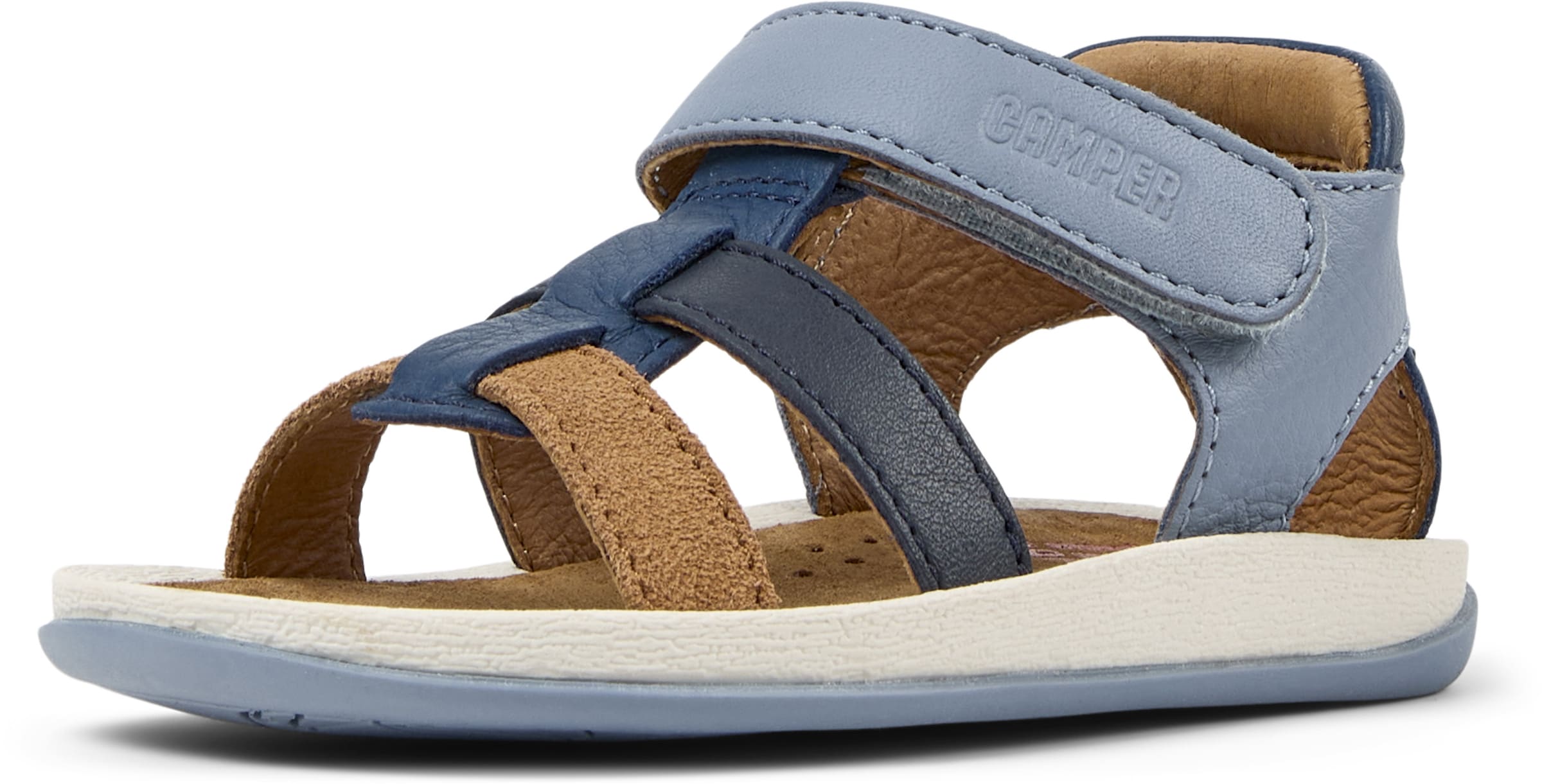 CAMPER Sandals ' Bicho ' in Blue: front