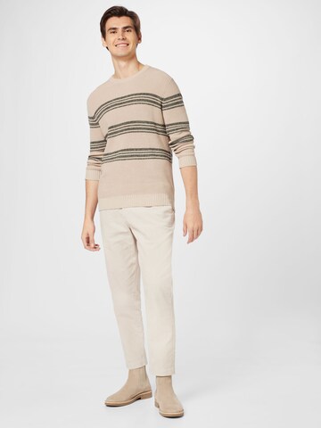 Casual Friday Regular Trousers 'Pepe' in Beige