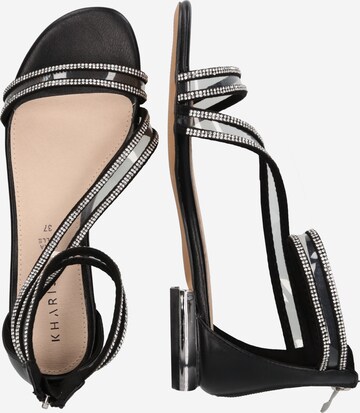 Kharisma Strap Sandals in Black