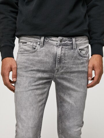 Slimfit Jeans 'Finsbury' de la Pepe Jeans pe gri