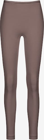 Coupe slim Leggings Mey en marron : devant
