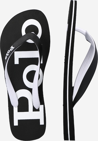 Polo Ralph Lauren Σαγιονάρες διχαλωτές 'Bolt' σε μαύρο