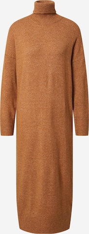 EDITED Knitted dress 'Gia' in Brown: front