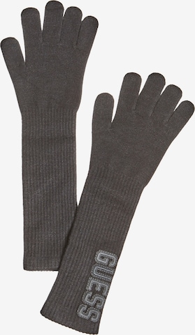 GUESS Full Finger Gloves in Black: front