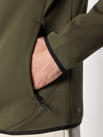 PUMA Athletic Zip-Up Hoodie 'Evostripe' in Green