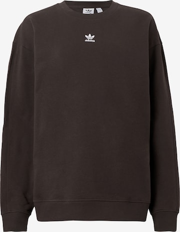 ADIDAS ORIGINALS Суичър 'Essentials' в кафяво: отпред